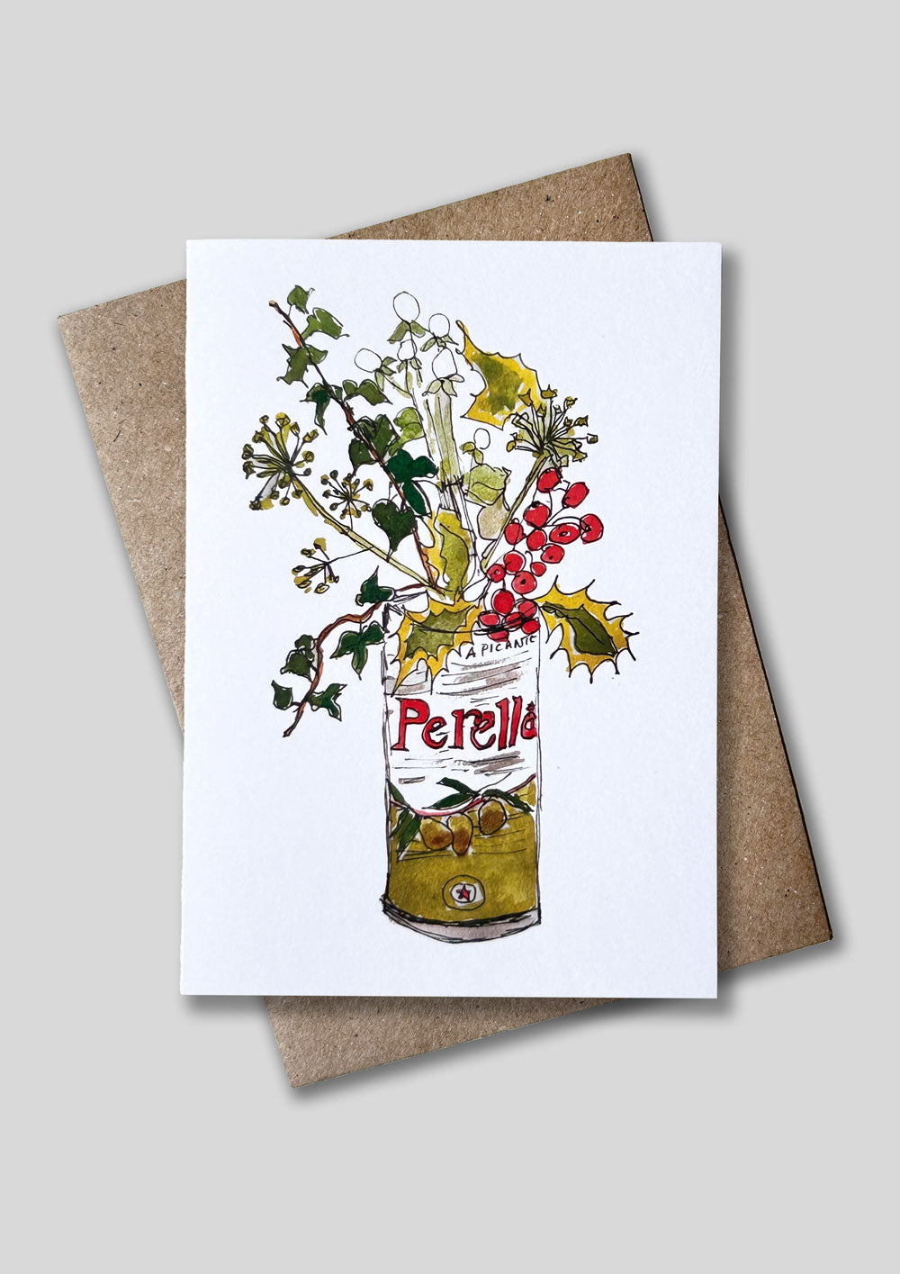 Holly and Ivy card